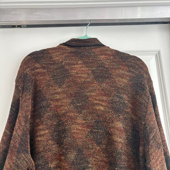 SAXONY Men’s Vintage Genuine Leather Knit
Pullover Sweater M - Picture 10 of 15